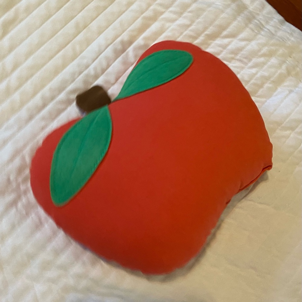 Adorable apple pillow